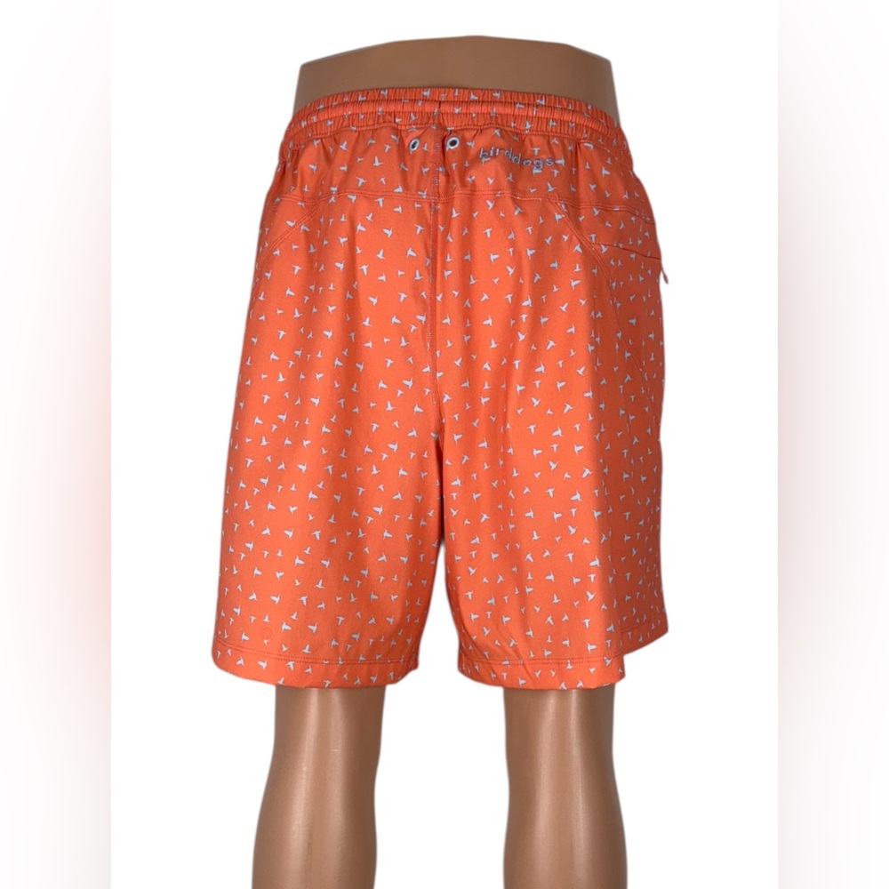 Bird Dogs 2XL Inner Banks Lined Swim Trunks Shorts Orange Drawstring Waist EUC - Picture 4 of 9